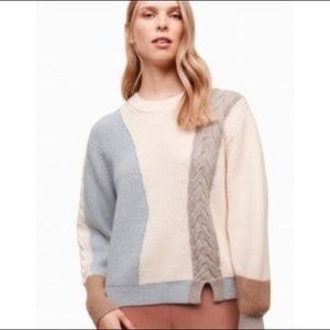 Aritzia Wilfred Colour Block Sweater